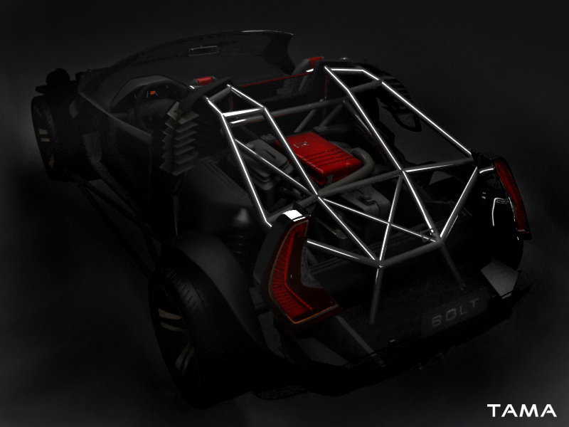 le châssis tubulaire BOLT Roadster Concept